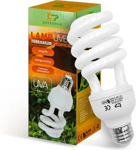 Miniatura 8 de Luz UVB para reptiles, 5.0 15W UVA UVB luz para reptiles, bombilla fluorescente compacta UVB para camaleones, tortuga, iguanas y serpientes