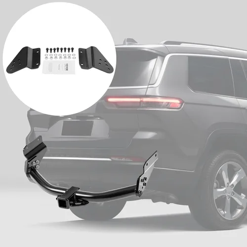 Miniatura 8 de VEVOR Enganche de remolque clase 3, receptor de 2 pulgadas, compatible con Jeep Grand Cherokee 2011-2021, marco de tubo de acero Q345B, enganche