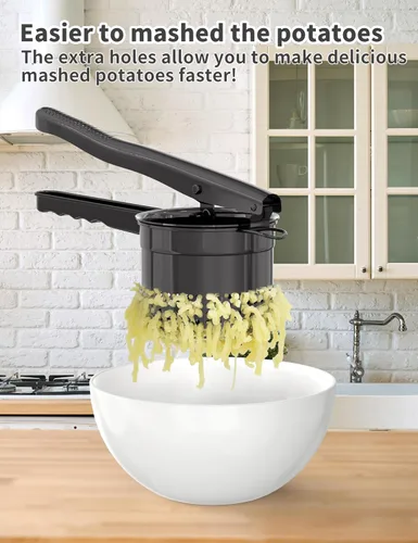 Miniatura 2 de Livilord Triturador de papas grande de 15oz, triturador de acero inoxidable resistente para puré de patatas, herramienta de cocina triturador