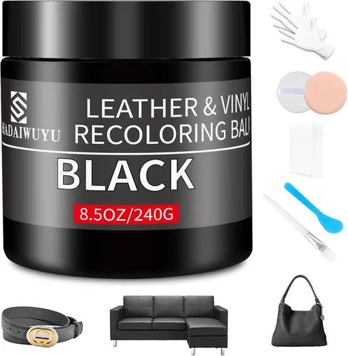 Miniatura 22 de Bálsamo restaurador de color para cuero, 8.5 onzas, kit reparador para muebles e interiores de autos, pintura para cuero ideal para arañazos, cuero