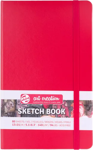 Miniatura 5 de Cuaderno de bocetos Talens Art Creation rojo 12X12 cm, 140 gramos