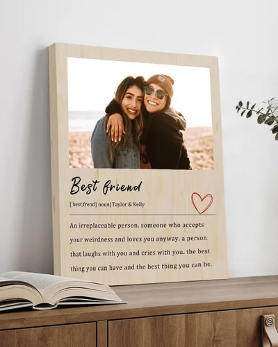 Miniatura 2 de Regalos de cumpleaños de mejor amiga para mujeres, regalos personalizados para mejor amiga hermana, impresiones de madera personalizadas con fotos