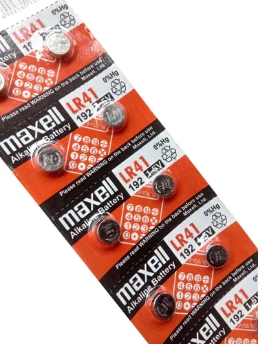 Miniatura 2 de 10 pilas alcalinas Maxell LR41 AG3 192 de 1.5 V