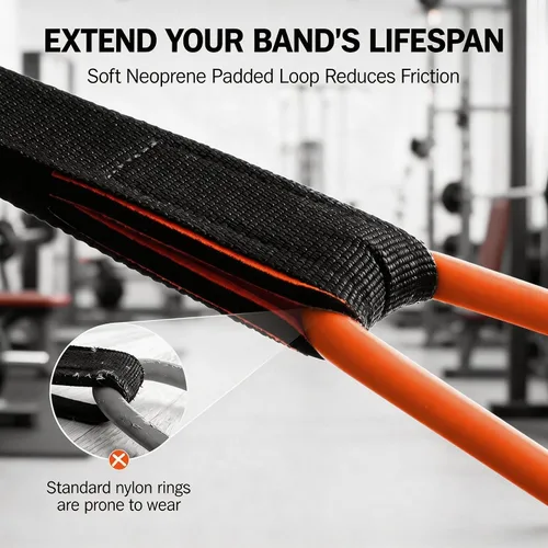Miniatura 5 de Anclaje de puerta para bandas de resistencia, sistema acolchado resistente, compatible con bandas de bucle y tubos, terapia física de gimnasio