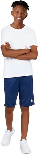 Miniatura 26 de Andrew Scott Pantalones cortos deportivos de baloncesto para niños con rendimiento activo y estilo de malla, varios paquetes