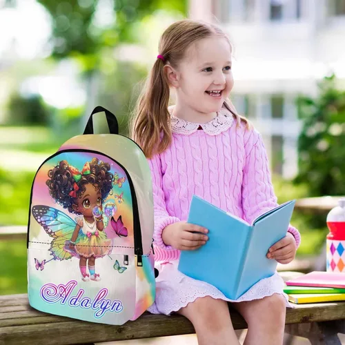 Miniatura 199 de Texto personalizado Elefante desgaste gafas mochila mochila mochila casual Daypack bolsa para mamá niñas, color86-4, Mochilas Daypack