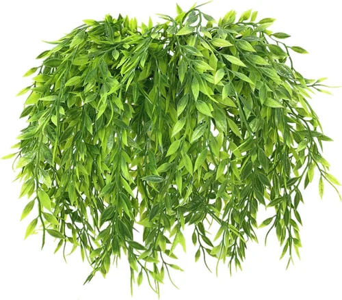 Miniatura 52 de Plantas artificiales de Monstera, hojas de tortuga tropical falsas, arbustos de vegetación decorativa, planta falsa, hojas de palmera sintéticas