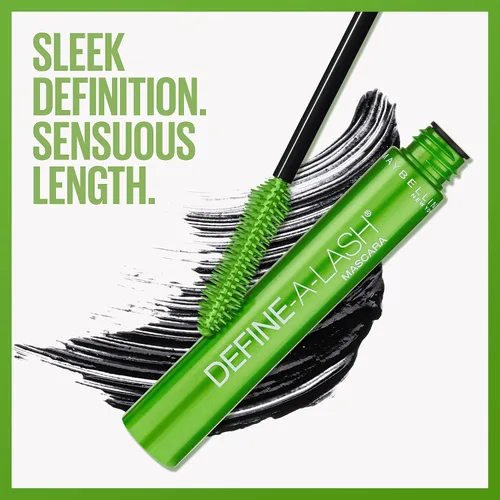 Miniatura 7 de Maybelline Máscara alargadora, muy negra, Define-A-Lash Fórmula lavable Pestañas de aspecto más largo Paquete de 2