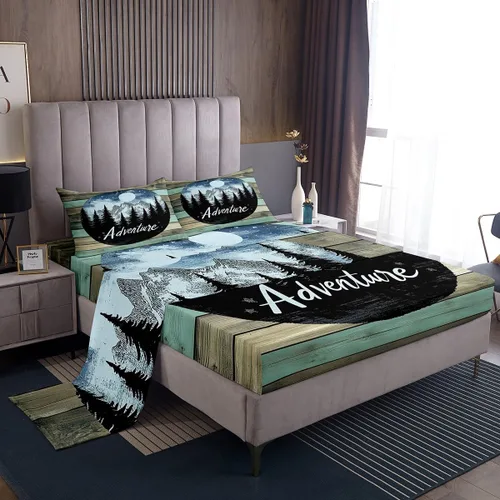Miniatura 22 de Erosebridal American Flag Bed Sheets Twin Army Green Camo Deep Pocket Fitted Sheet for Kids Boys Girls Bear Claw Hunting Theme Bedding Set Camoflage