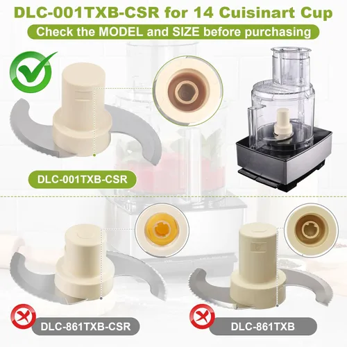 Miniatura 3 de Cuchilla para procesador de alimentos Cuisinart de 14 tazas de repuesto para el modelo DLC-2014, DFP-14BCNY, DFP-14BCN, DFP-14BWN - SOLO