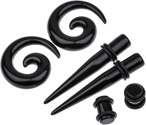 Miniatura 3 de Memsion Ear Stretching Kit 54 Pieces 14Gauges-00Gauges Earrings Piercing Kit