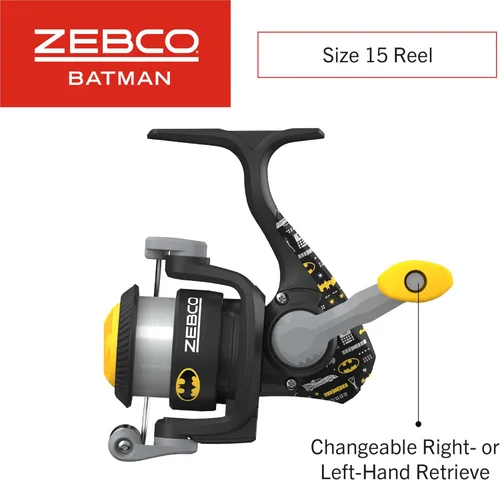 Miniatura 3 de Zebco Combo de carrete giratorio y caña de pescar juvenil, 5 pies, varilla de fibra de vidrio de 2 piezas, potencia media-ligera, acción moderada