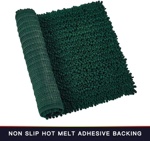Miniatura 53 de Walensee Alfombra de baño antideslizante (24x17 pulgadas, rosa polvoriento) absorbente de agua, súper suave, lanuda de felpilla, lavable a máquina