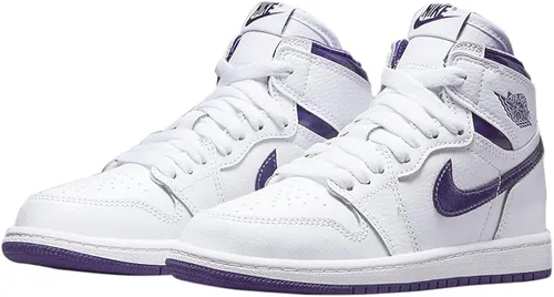 Miniatura 3 de Jordan 1 High Retro Court Púrpura Pre Escuela CU0449-151