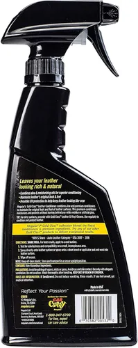 Meguiar's G18616 Gold Class - Acondicionador de cuero y paños de microfibra, Conditioner