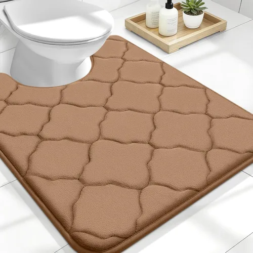 Miniatura 183 de OLANLY Alfombra de Baño de Espuma Viscoelástica de 24 x 16 pulgadas, Ultra Suave y Absorbente, Alfombras de Baño Antideslizantes, Cómodas, Lavables