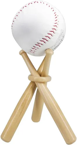 Soporte de exhibición de béisbol de madera