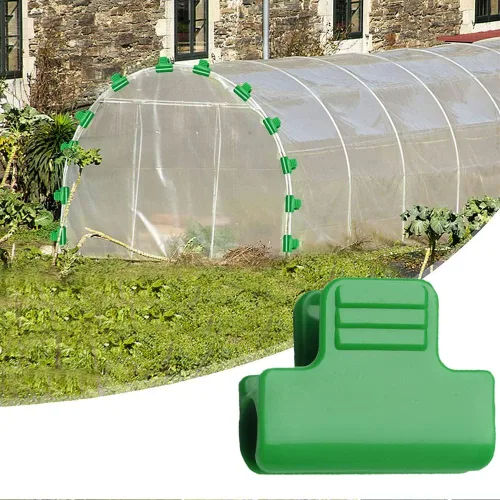 Miniatura 4 de 30 abrazaderas de invernadero para tubos de 0.709-0.827 in, aros de invernadero, marco de soporte de jardín, túnel de cultivo, estacas de jardín