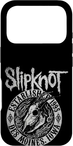 Miniatura 30 de Funda negra oficial de Slipknot Goat Flames para iPhone 17