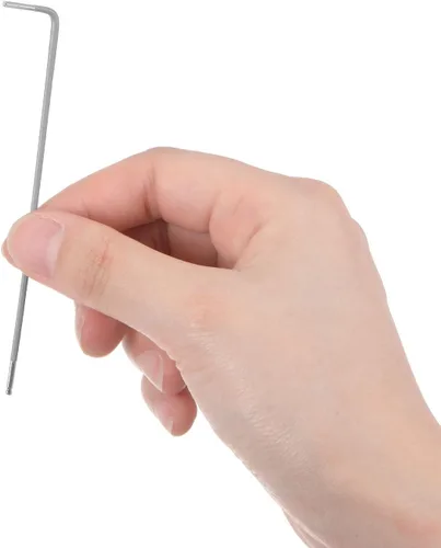 Miniatura 5 de uxcell Llave hexagonal de extremo de bola de 0.059 in, herramienta de reparación de acero S2 en forma de L brazo largo 2 piezas