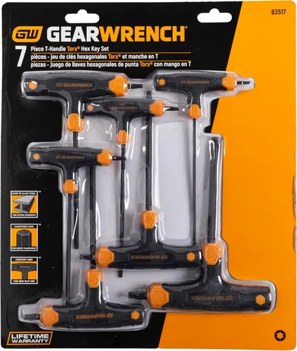 Miniatura 3 de GEARWRENCH Juego de llaves Torx con mango en T de 7 piezas - 83517