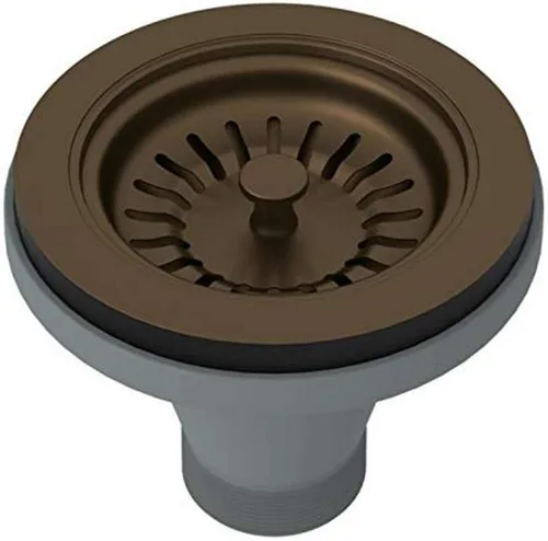 Miniatura 4 de ROHL 735PN Colador manual de cesta sin control remoto emergente Níquel pulido