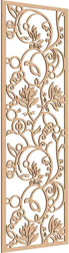 Miniatura 162 de 9 3/8"W x 24 3/8"H x 1/4"T Caspio Decorativos Paneles De Pared De Madera De Calado, Roble Rojo rojo (Red Oak)
