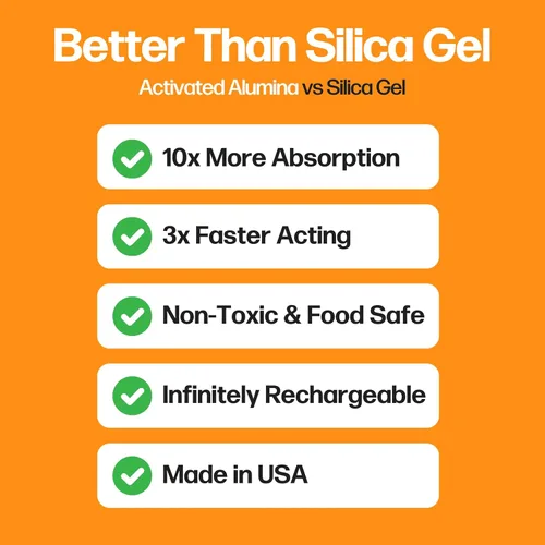 Miniatura 2 de Slice Engineering Desecante de alúmina activada (4 libras) 10 veces más potente que el gel de sílice Infinitamente recargable Previene
