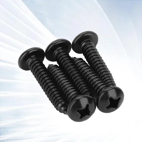 Miniatura 5 de Tornillos autorroscantes #4 x 1/2" de cabeza plana Tornillos para madera de chapa, acabado negro, acero inoxidable 304, 100