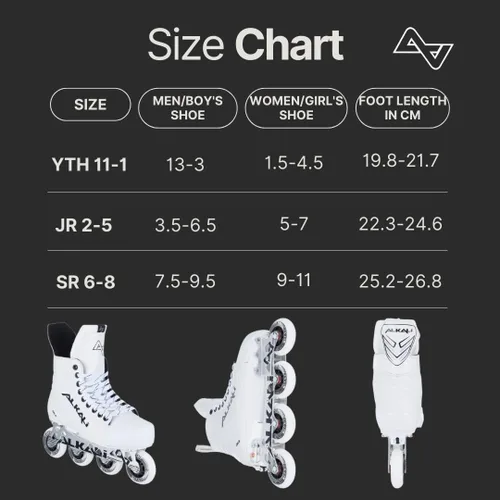 Miniatura 2 de Alkali Cele - Patines de hockey en línea ajustables para jóvenes y jóvenes, nuevo