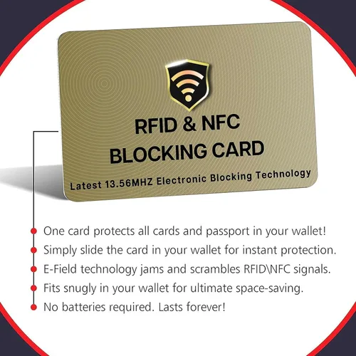Miniatura 8 de SaiTech IT Tarjetas RFID, paquete de 5 tarjetas que protegen todo el monedero para hombres y mujeres, NFC sin contacto, protector de tarjeta