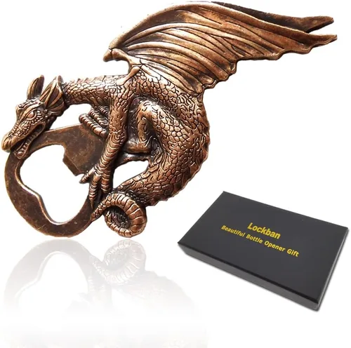 Abridor de botellas de dragón gótico estilo dragón de metal para barman cerveza, abrebotellas, para hombres, regalo, bar, juego de fiesta