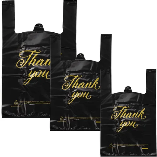 Zonon 400 bolsas de compras de agradecimiento a granel para pequeñas empresas con asas en 3 tamaños, 10 x 16.5 pulgadas, 11.4 x 21 pulgadas, 13.8 x