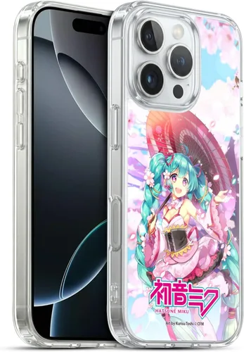 Miniatura 32 de Head Case Designs Licencia Oficial Hatsune Miku Gráficos Lindos Carcasa de Gel [Protección de Grado Militar] Compatible con Apple iPhone 7