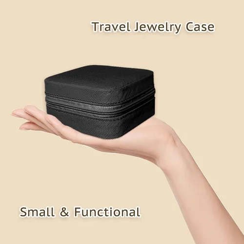 Miniatura 2 de Joyero pequeño de viaje, mini joyero portátil de cuero, organizador de anillos, estuche organizador de anillos, cajas de regalo para niñas