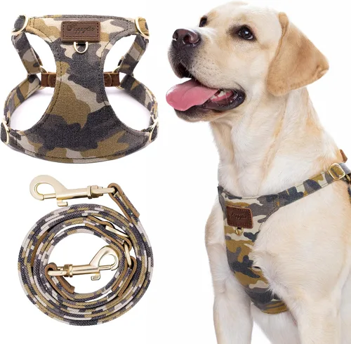 Miniatura 16 de Arnés para Perro, Arnés Sin Tirones para Perros y Conjunto de Correa Multifunción para Perros Medianos Caminata Fácil Diaria Chaleco Arnés