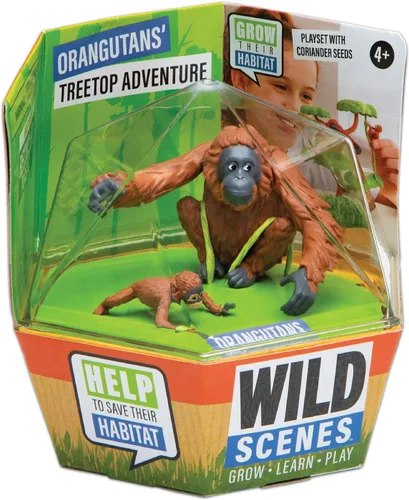 Miniatura 8 de Wild Scenes - Bosque de bambú de Pandas, kit de cultivo y juego, juguete de conservación de vida silvestre respetuoso con el medio ambiente, juego