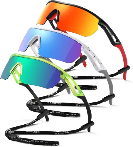 Miniatura 24 de Kids Sunglasses Youth Baseball Sunglasses for Boys Girls 3-12 Polarized Softball Sports Goggles UV Protection