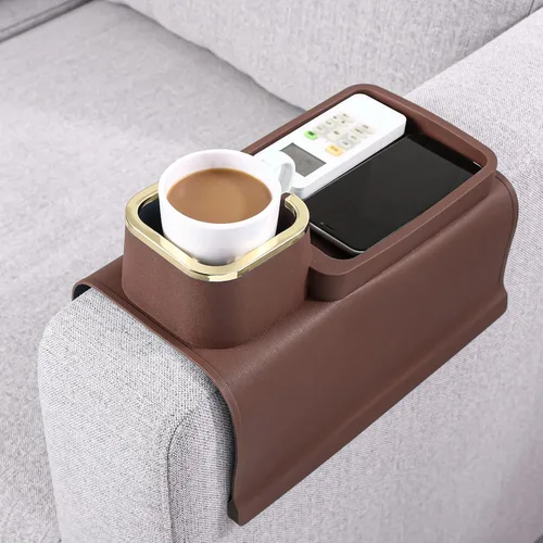 Miniatura 10 de HMASYO Bandeja Portavaso para Sofá - Bandeja de Silicona para Brazo de Sofá, Organizador de Bebidas y Bandeja para Control Remoto, Snacks, Celular