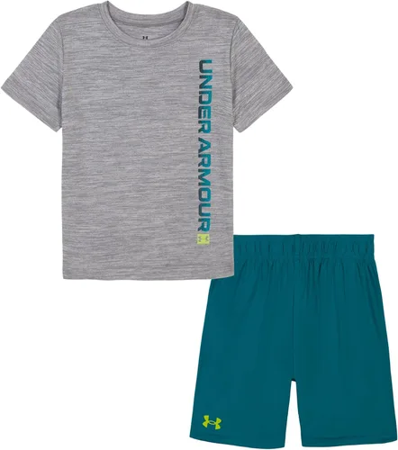 Miniatura 90 de Under Armour baby-girls Ua Terrazzo Leopard Heart SetShort Set