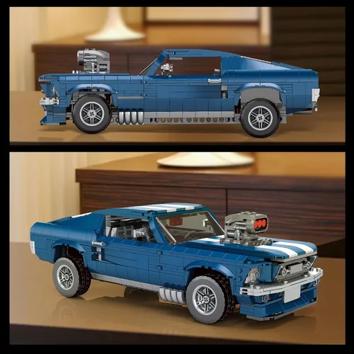Miniatura 5 de Creater Expert GT 1976 - Juguetes de bloques de construcción, compatibles con Lego Car para adultos, modelo avanzado de coche de coleccionista