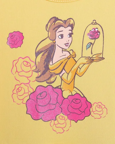 Miniatura 4 de Disney Vestido tutú de princesa de manga larga para niñas, lindos vestidos para niños pequeños con Cenicienta, Bella, Elsa y Tiana