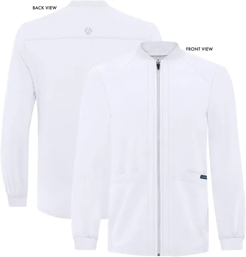 Miniatura 5 de Adar Addition Scrubs para hombre - Chaqueta médica con cremallera