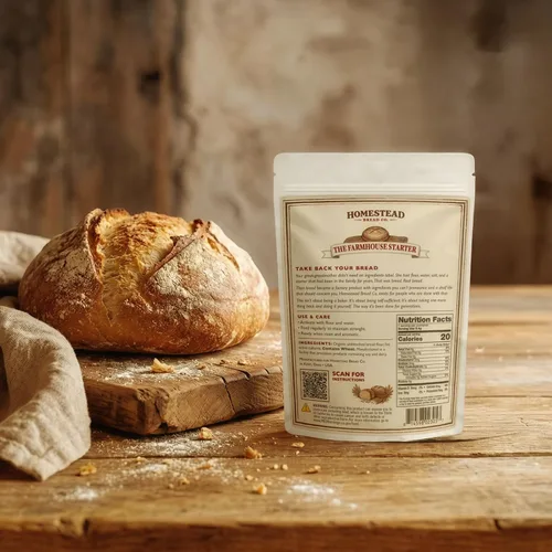 Miniatura 4 de Homestead Bread Co. Cultivo básico de masa madre de granja - Iniciador de masa madre deshidratada con cultivos activos para pan casero, hornear