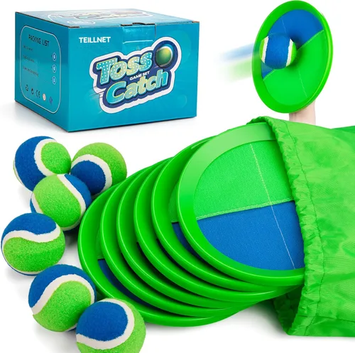 Miniatura 8 de Juego de Pelota de Lanzar y Atrapar Mejorado - Juegos Familiares Juguetes para Niños para Rellenos de Calcetín - Resistente al Agua Ideal para Playa