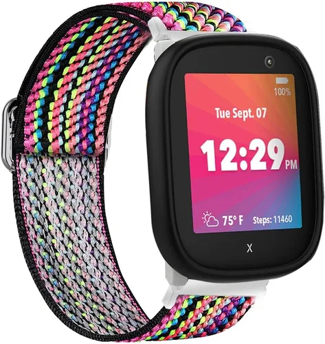 Miniatura 10 de Lamshaw Compatible con XPLORA X6 Play Band, correa de repuesto ajustable de nailon elástico de liberación rápida, accesorios compatibles con XPLORA