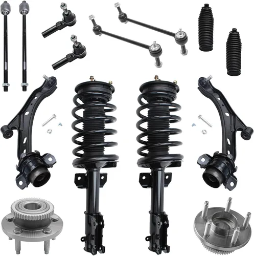Miniatura 131 de Detroit Axle - Kit de extremo delantero RWD para Chrysler 300 Dodge Challenger Charger Upper Lower Control Arms rótulas de rodamiento de rueda Bujes