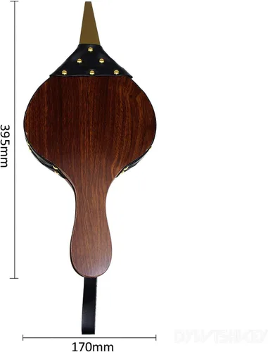 Miniatura 2 de DYWISHKEY Fuelle de madera, fuelle de chimenea de 15.5 x 7 pulgadas, fuelle de cuero para chimenea, fuelle de fuego para chimeneas, barbacoa