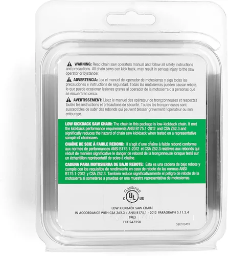 Miniatura 7 de Husqvarna X-Cut SP33G - Cadena para motosierra de 18 pulgadas, paso de 0.325 pulgadas, calibre de 0.050 pulgadas, 72 eslabones de transmisión