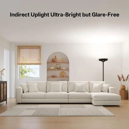 Miniatura 4 de Homelist La lámpara de pie de iluminación indirecta más brillante, 500W 40000LM lámpara de pie súper brillante para habitación oscura, lámpara